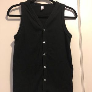 American Apparel button up vest